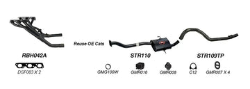 Redback Exhaust 2 1/2" System (Reuse OE Cats) for Holden Commodore (04/1995 - 12/2000) - Brixton 4x4 - Buy Online Now!